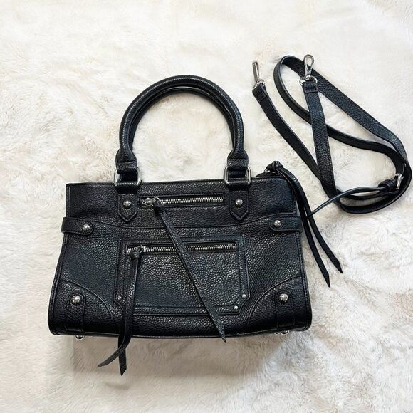 Charming Charlie Black Satchel Bag - Picture 2 of 13